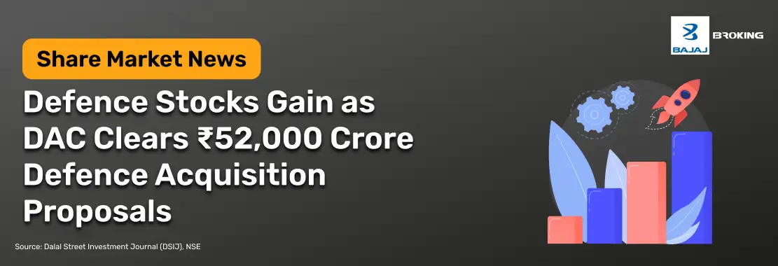 Defence Stocks Gain as DAC Clears ₹52,000 Crore Defence Acquisition Proposals