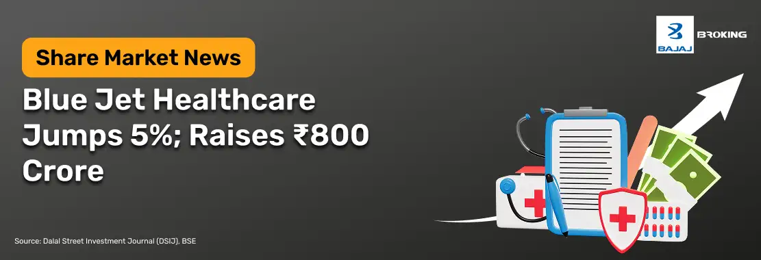 Blue Jet Healthcare Jumps 5%; Raises ₹800 Crore 