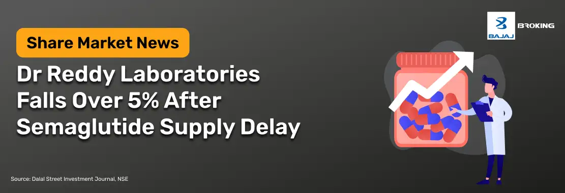 Dr Reddy Laboratories Falls Over 5% After Semaglutide Supply Delay