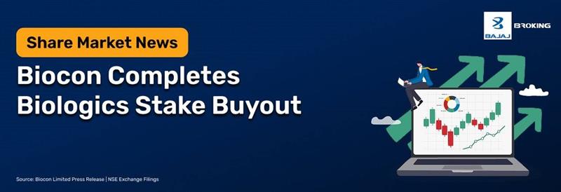 Biocon Completes Biologics Stake Acquisition from Mylan