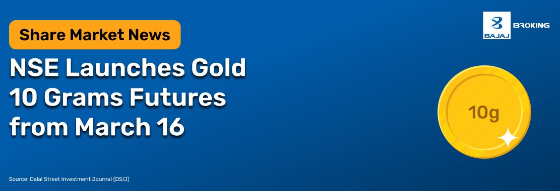 NSE Launches Gold 10 Grams Futures from March 16