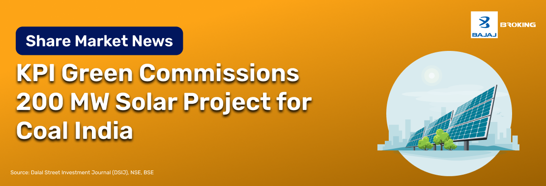 KPI Green Commissions 200 MW Solar Project for Coal India