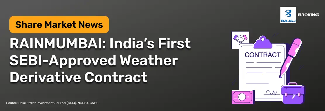 RAINMUMBAI: India’s First SEBI-Approved Weather Derivative Contract