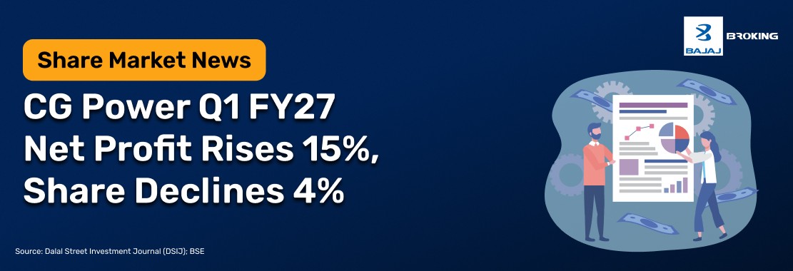 CG Power Q1 FY27 Net Profit Rises 15%, Share Declines 4%