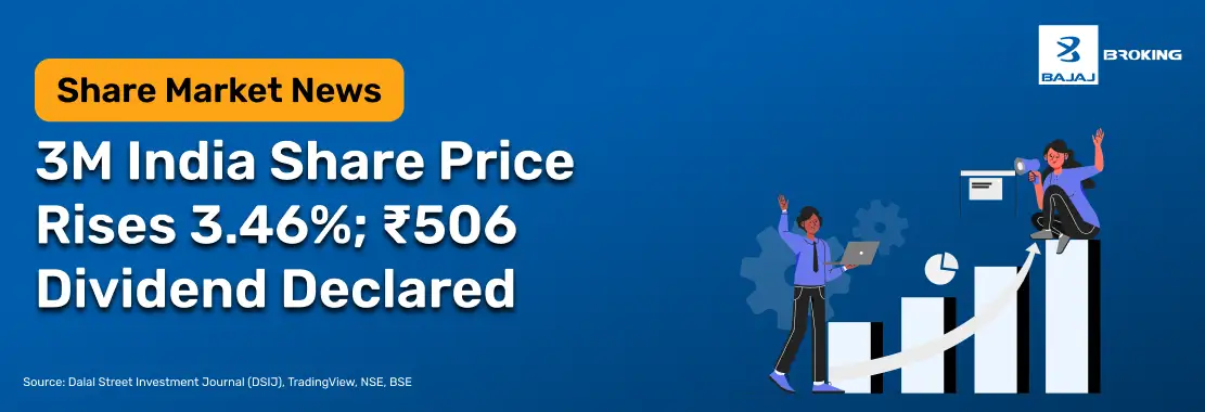 3M India Share Price Rises 3.46%; ₹506 Dividend Declared