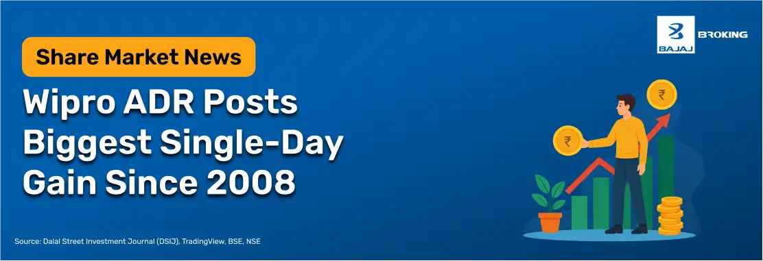 Wipro ADR Posts Biggest Single-Day Gain Since 2008