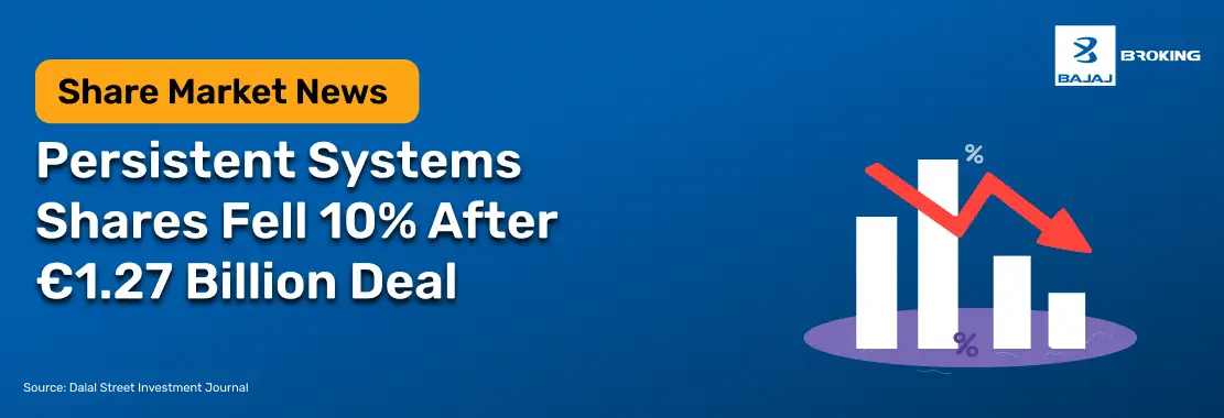 Persistent Systems Shares Fell 10% After €1.27 Billion Deal