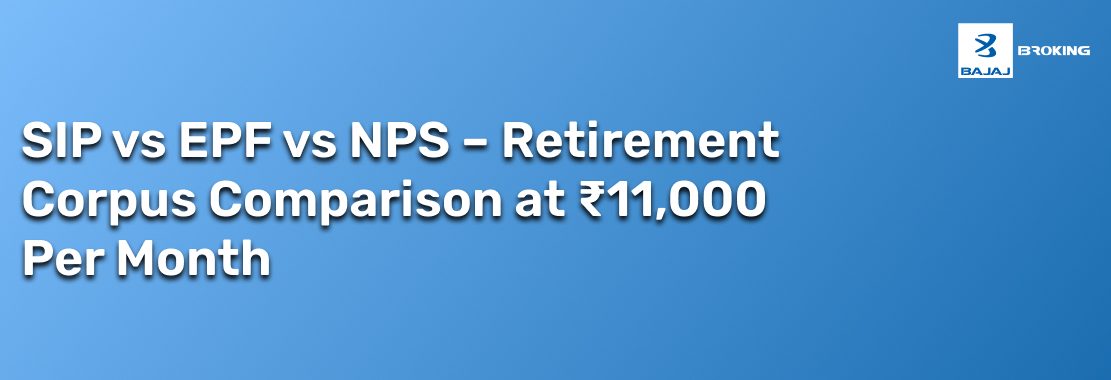SIP vs EPF vs NPS Calculator – Highest Retirement Corpus from ₹11,000 Monthly