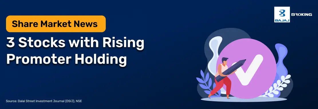 3 Stocks with Rising Promoter Holding