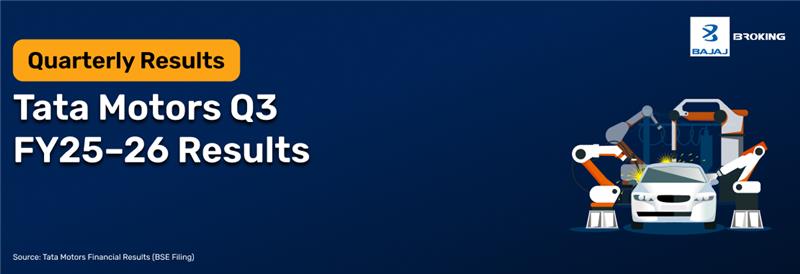 Tata Motors Q3 Results FY25–26: Net Profit ₹705 Cr, Down 48% YoY, Revenue ₹21,847 Cr