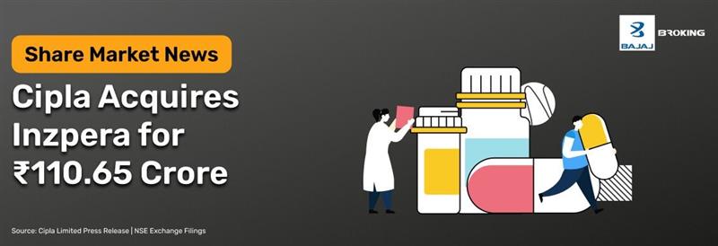 Cipla Acquires Inzpera Healthsciences for ₹110.65 Cr