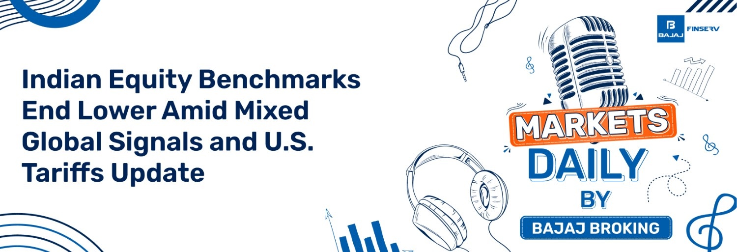 Indian Equity Benchmarks End Lower Amid Mixed Global Signals and U.S. Tariffs Update