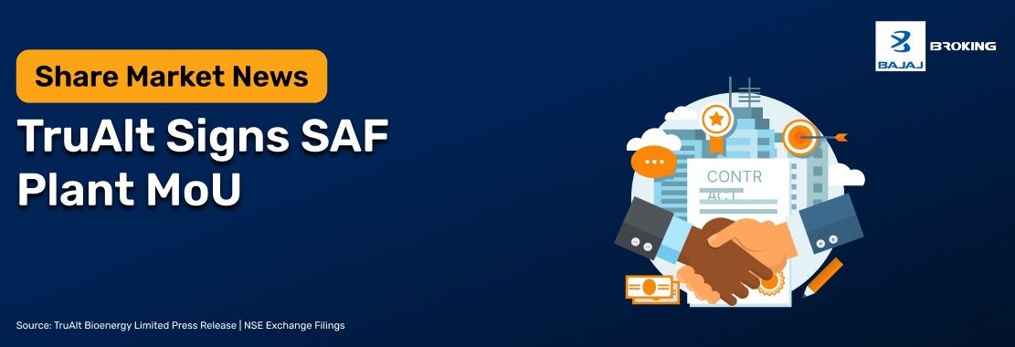 TruAlt Signs MoU to Build ₹2,000 Crore Sustainable Aviation Fuel Plant